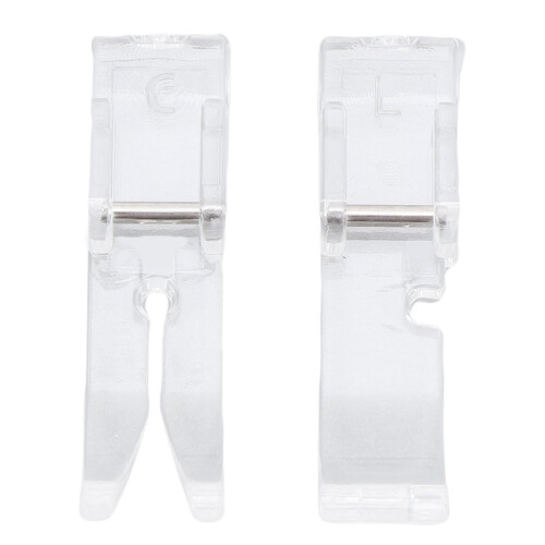 2 Stück Nähfuß 10 mm Transparent 2250/2259/8280 2