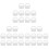 30Pcs Durable White Silicone Mop Bucket Plug for Hole Sealing 1