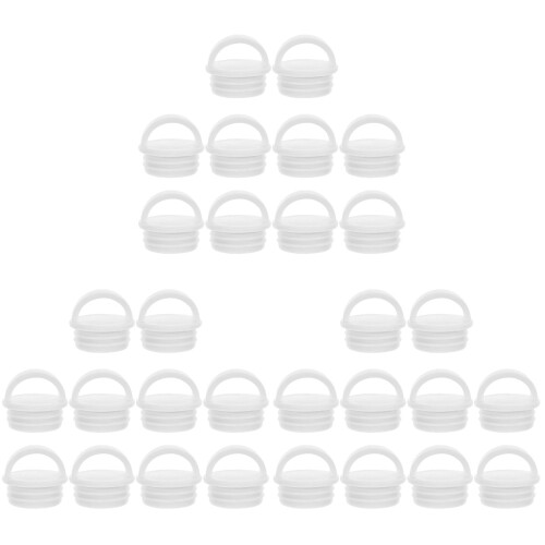 30Pcs Durable White Silicone Mop Bucket Plug for Hole Sealing