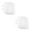 2Pcs White Iron Wire Shelf Dividers Freezer Rack Space Saver Organizer 1