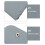3Pièces -Lunettes PVC Pliable Rangement Voyage Multi 5