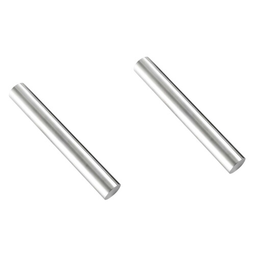 2Pcs Non-Stick Stainless Steel Dough Rollers for Home Baking Silver 2