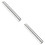 2Pcs Non-Stick Stainless Steel Dough Rollers for Home Baking Silver 5