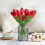 10 tulipas artificiais de PU rosa de 14 polegadas 4