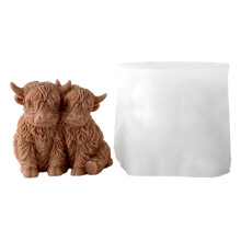 Yak Silicone Candle Molds Animal Shape Silicone Mould for-C