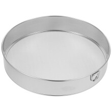 Fine Mesh Stainless Steel Flour Sifter Round Baking Sieve Silver