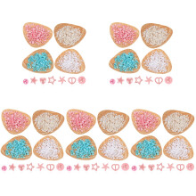 5Pcs Lightweight Plastic Nail Decorations Assorted Color DIY Charms