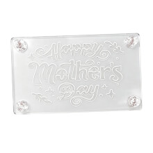 Mothers Day Tiramisu Acrylic Stencil Template For-as picture