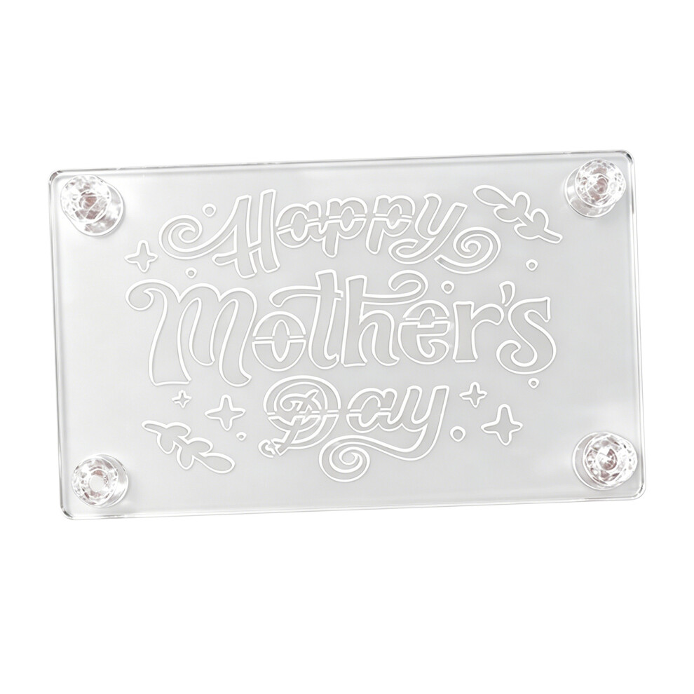 Mothers Day Tiramisu Acrylic Stencil Template For-As Picture 7627001657182