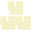 3 Count Scrapbook Decorative Stickers Sticky Strips Dot Golden 1