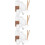 3Sets Silicone Candle Moulds Set White with Wick Holders for Making 7