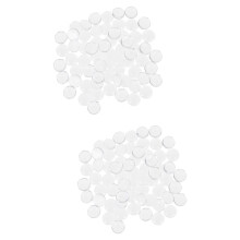 400Pcs Clear Dome Glass Cabochons White Half Round for Jewelry DIY Use