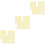 3 Count Scrapbook Decorative Stickers Sticky Strips Dot Golden 4