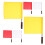 6Pcs Multi-Use Referee Flags Set for Athletic Training and Competition 7