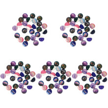 125Pcs Portable Assorted Color Elastic Bouncy Balls for Party Gifts