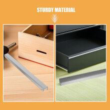 2Pcs Slip-on Stainless Steel Cabinet Door Protectors Silver 23 Inch