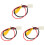 Set Of 3 Signal Reverse Camera System Video Input Cable Rear View Car 2