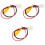 Set Of 3 Signal Reverse Camera System Video Input Cable Rear View Car 3