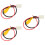 Set Of 3 Signal Reverse Camera System Video Input Cable Rear View Car 7