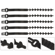 15Pcs Garden Tree Ties Black Rubber Binding Straps for Tree Supports