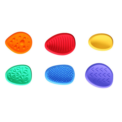 Sensory Stone 6pcs Soft Silicone Stress Relief