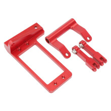 Red Aluminum Alloy Servo Mount, Hydr Steering 1/10