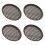4Pieces Restaurant Quality Perforated Pizza Baking Pans Baking 1