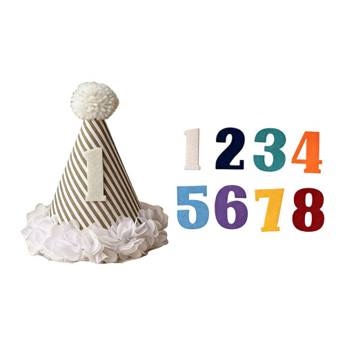 Portable Ventilated Cotton Celebration Hat With Adhesive-D