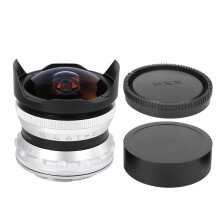 Obiettivo fisheye per fotocamera mirrorless, ultra grandangolare 7,5 mm F2.8, obiettivo a fuoco manuale con rivestimento multistrato, innesto in