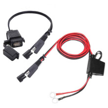 Încărcător USB impermeabil pentru motocicletă, adaptor de încărcare rapidă pentru dispozitive de 12-24V, compatibil cu smartphone-uri, tablete