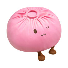 Coussin rempli de rouleau cuit à la vapeur Happy, sensation-Rose