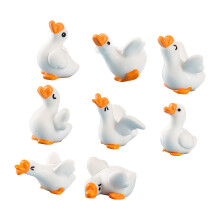 Cute Geese Ornaments Small Resin Sculpture Perfect For Desktop