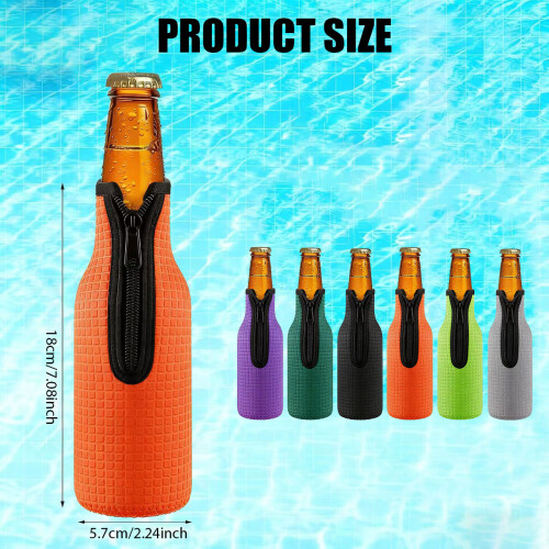 Half Dozen Raised Neoprene Bottle Wraps Thermal Cup Holders 2