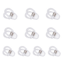 10Pcs Acrylic Pants Shortener Clasps Trouser-Transparent color