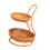 Elegante 2-lagige gewebte Obstschale mit Airflows-Design, 1
