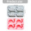 Moules de cuisson en Silicone d'escargot à 4 cavités,-Rose 4