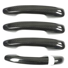 Deurgreepafdekking voor Mercedes Benz exterieur, krasbescherming met koolstofvezelpatroon en opening voor Smart Entry-knop, exterieur autodecoratie
