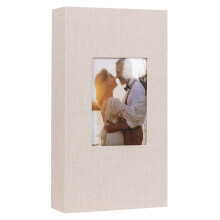 Small Photo Album 4x6 Picture Album Linen Cover Mini Photo-4