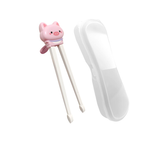 Cartoon Animal Kids Training Chopsticks With Storage Box For-3