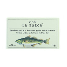 Finca La Barca Morue Grillée à l'Ail dans de l'Huile d'Olive 120g