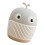Mini Cartoon Whale Trash Can Durable Plastic-Light luxury gray 1