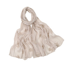 Beach Cover Up Scarf for Female Girl-light champagne 180x70cm