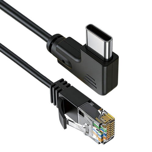 USB C de hautes performances au câble de-Type de coude de 1,5 m