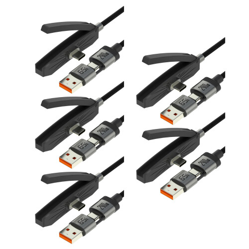 Câble de charge rapide de type C et USB Fonction de-5 pièces