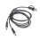 Câble de chargement 2 en 1 USB A Type C à 5.5x2.5mm, ligne de 1
