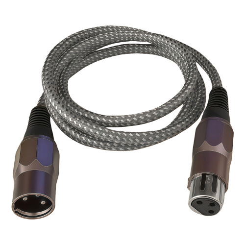 Superior Audios XLR-Mikrofonkabel (Stecker auf Buchse),-2m Grau
