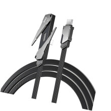 Fil de câble de chargement USB C Flexible de 1,2 m avec-2