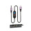 Cordon de charge flexible de type C-Ensemble de coudes 8 pièces 1