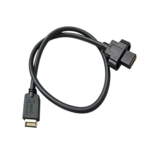 Adaptateur de panneau avant femelle de Type E vers USB-20 Gbit/s