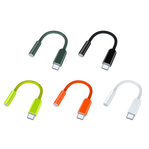 Cordon de conversion universel USB C vers 3,5 mm pour-Blanc 1